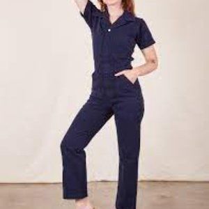 Big Bud Press short sleeve jumpsuit navy blue XL